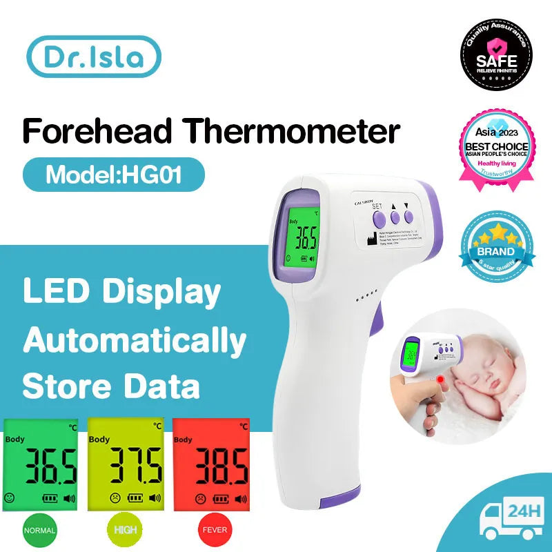Infrared Forehead Thermometer for Babies and Adults